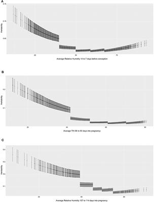 Genomics of Heat Tolerance in Reproductive Performance Investigated in Four Independent Maternal Lines of Pigs